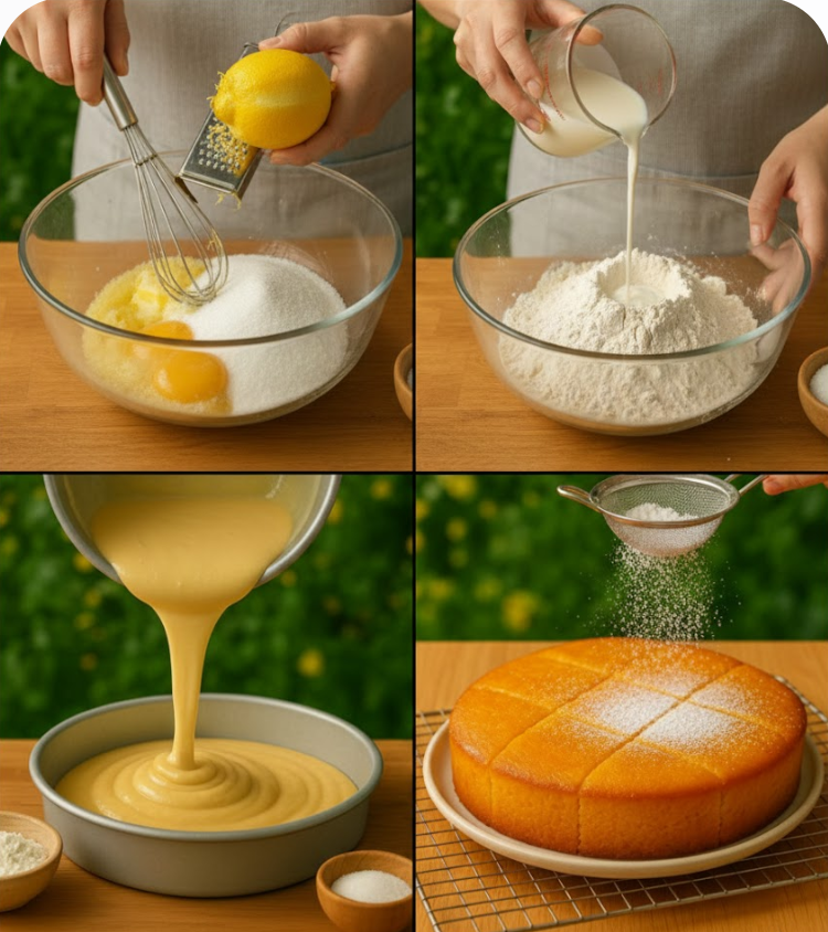 Easy Lemon Milk Cake