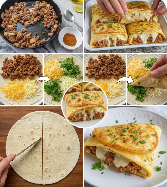 Loaded Cheesy Pocket Tacos