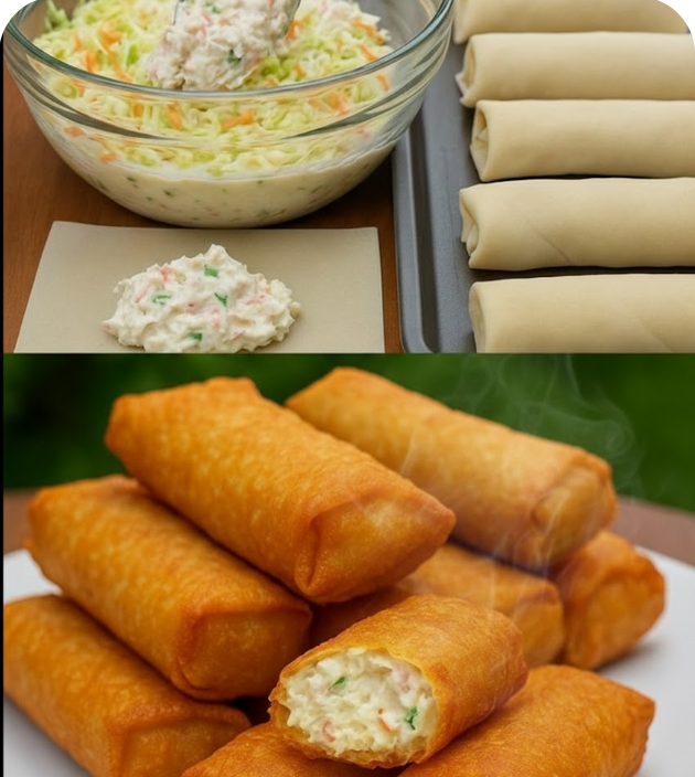 Crab Rangoon Egg Rolls Recipe