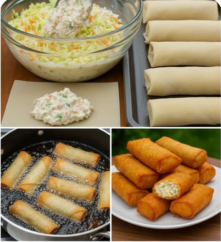 Crab Rangoon Egg Rolls Recipe