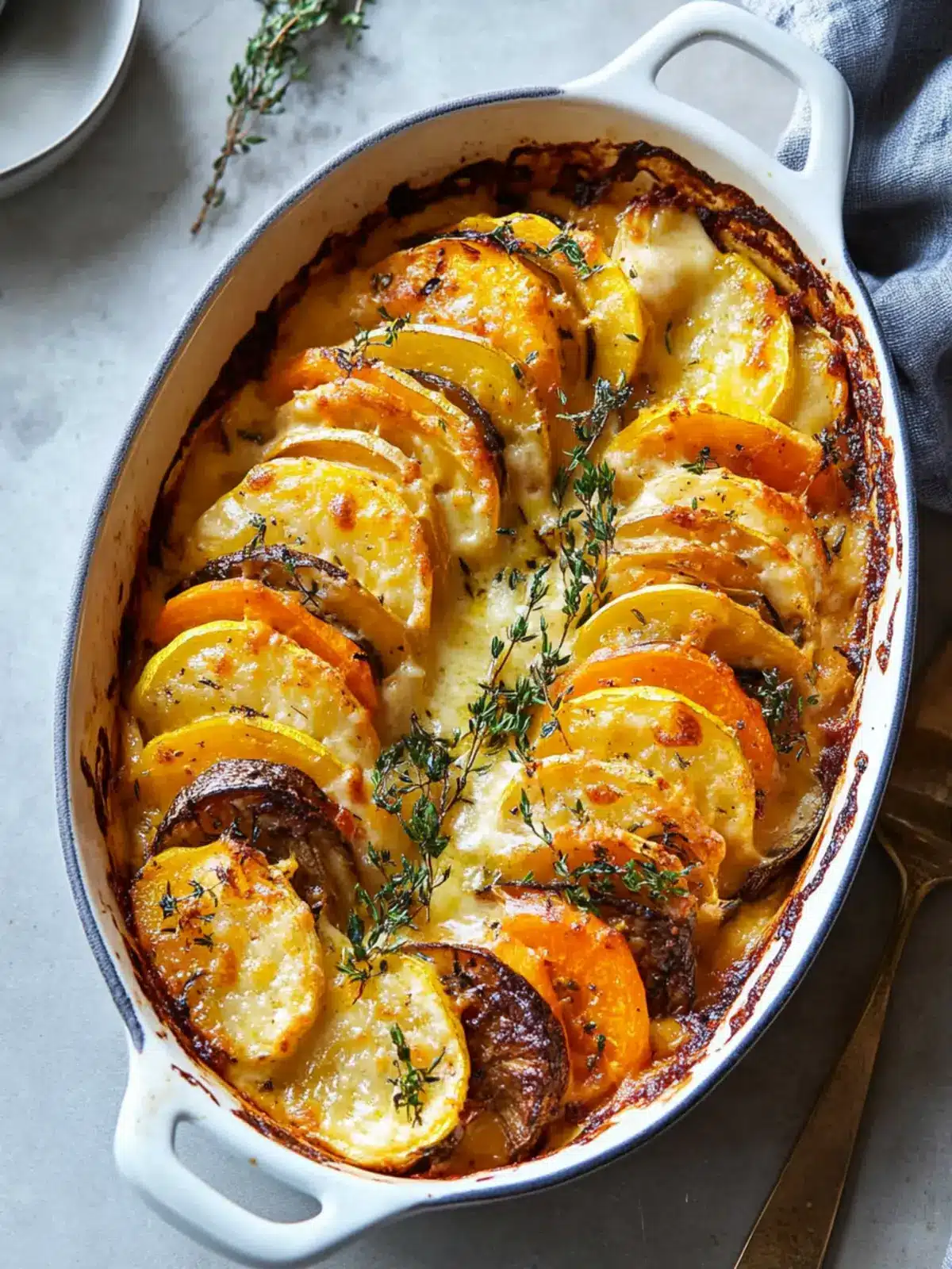 Cheesy Root Vegetable Gratin