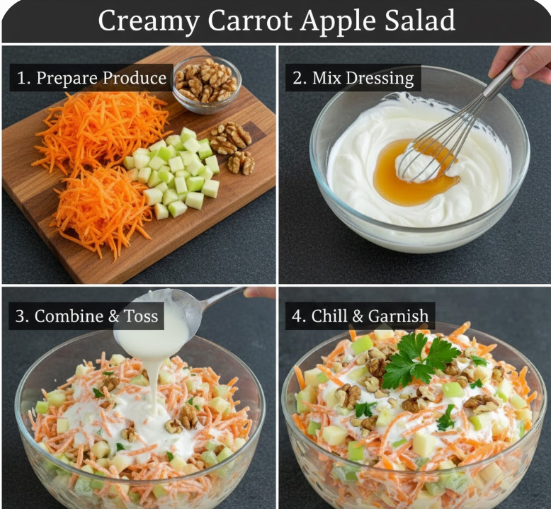 Creamy Carrot Apple Salad