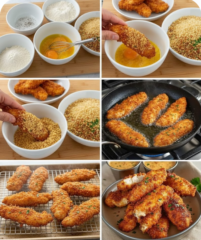 Crispy Parmesan Chicken Tenders