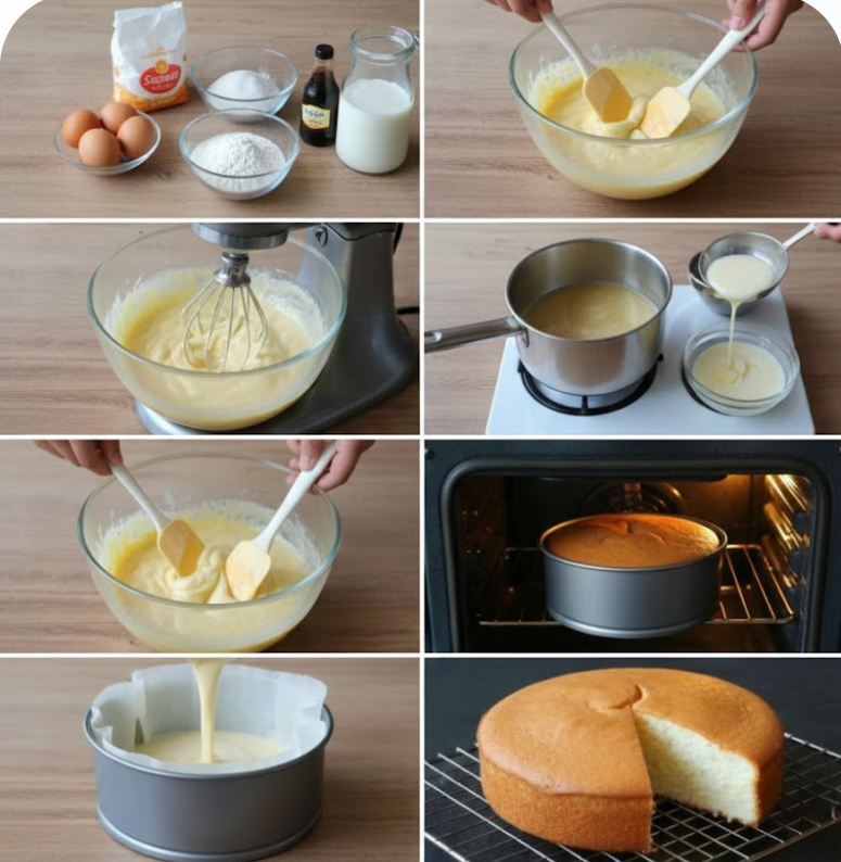 Vanilla Sponge Cake Recipe