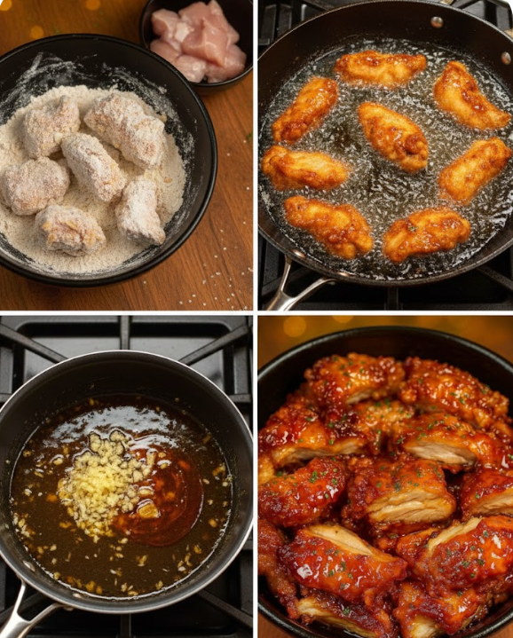 Crispy Honey Garlic Chicken