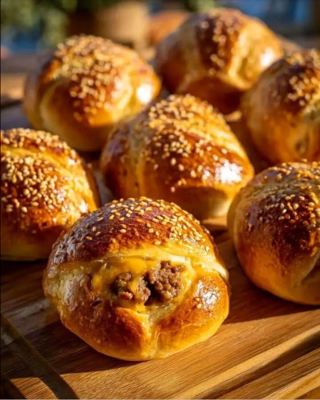 Cheeseburger Pretzel Bombs
