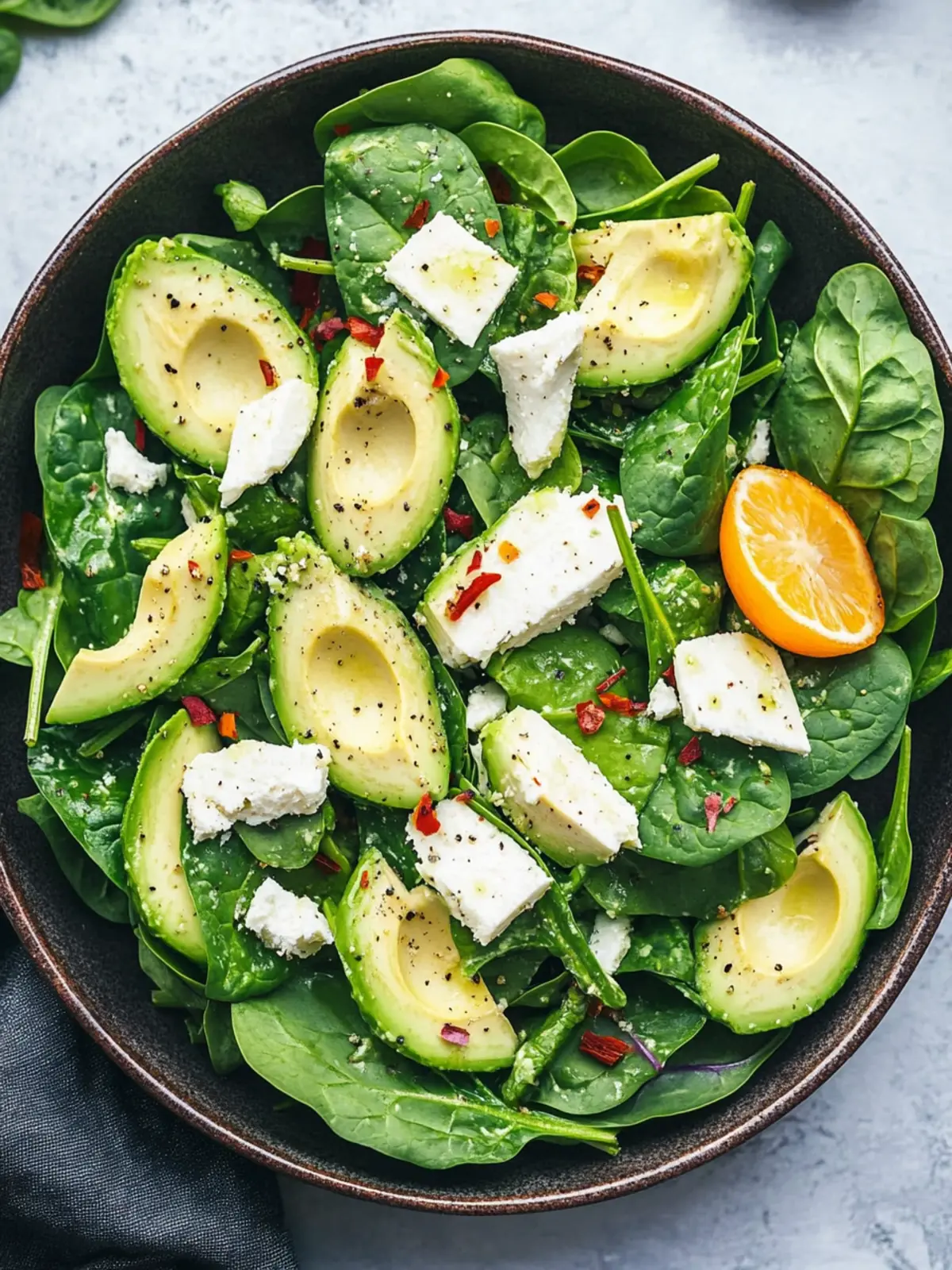 Spinach Avocado Salad