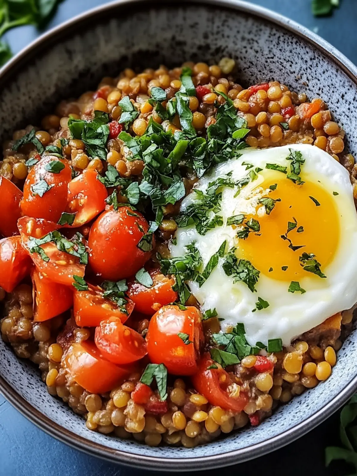 Savory Lentil Breakfast Bowl