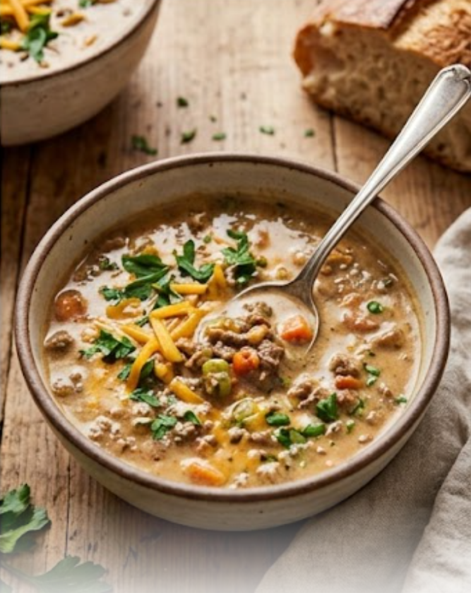 Cheeseburger Soup Recipe