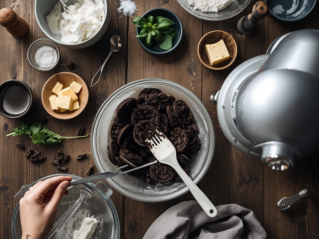 dirt cake recipe - A 45-degree angle shot of a