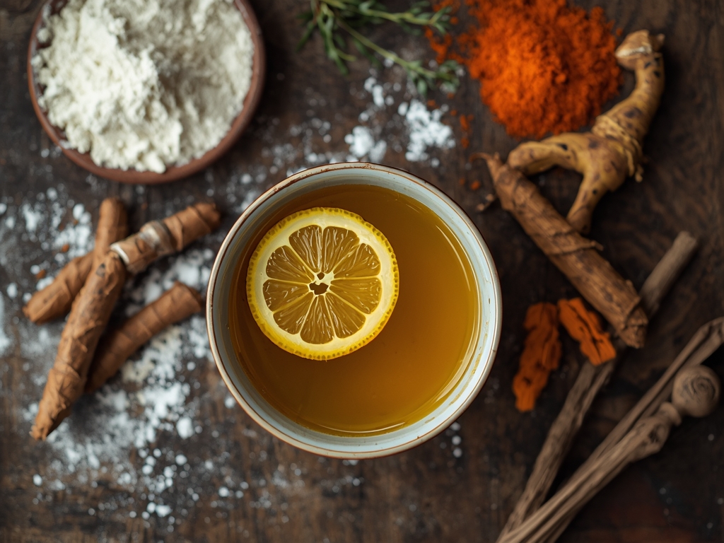 powerful herbs blood clots - A bowl of homemade turmeric