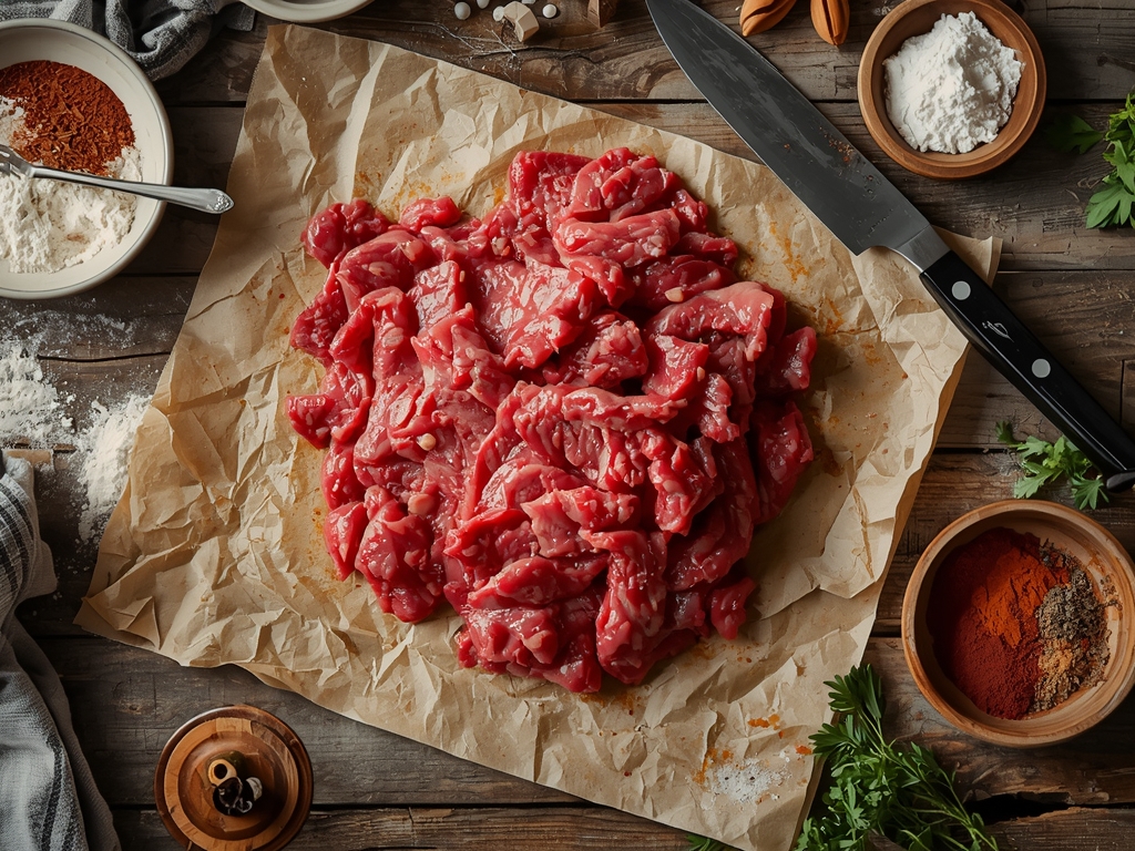 simple ground beef recipes - A pile of fresh ground
