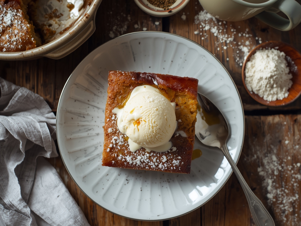 dump cake recipe - A slice of dump cake with