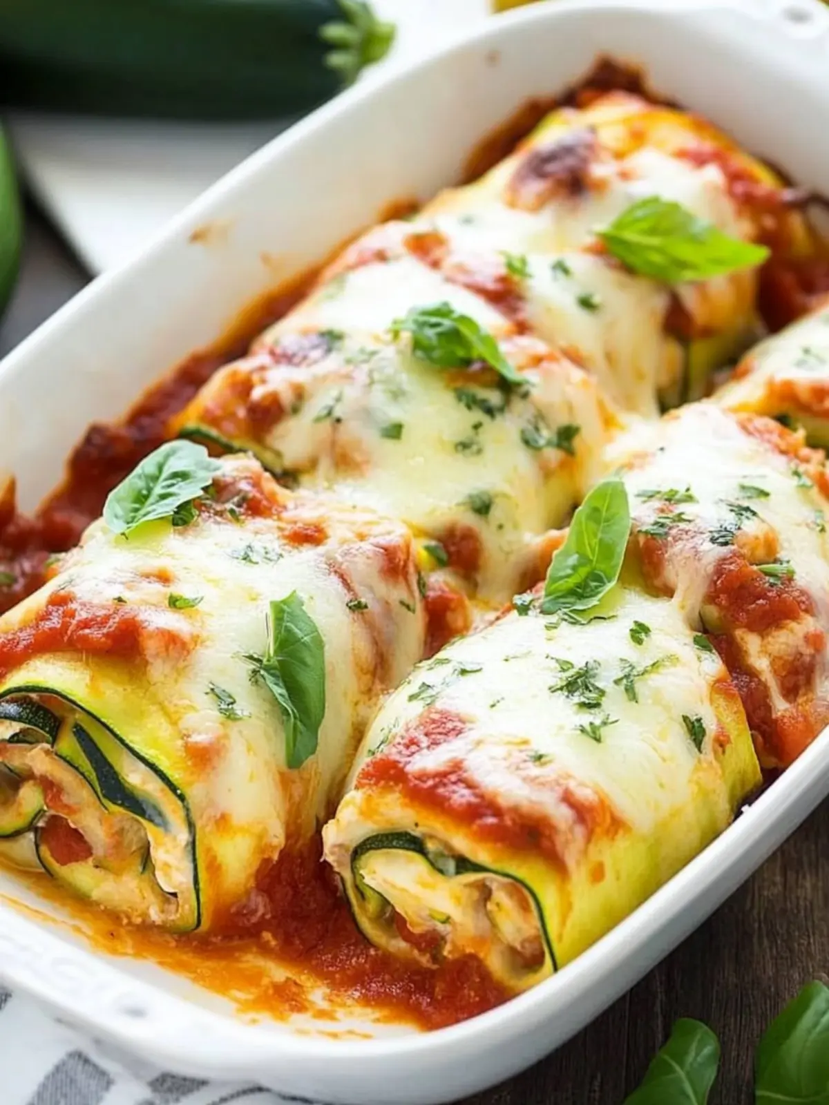 Zucchini Lasagna Rolls